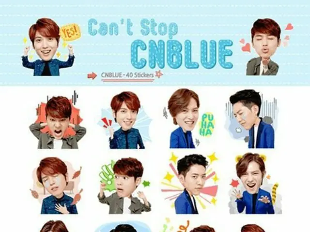 カカオトーク「CNBLUE」スタンプのイメージ（提供:FNC Entertainment）