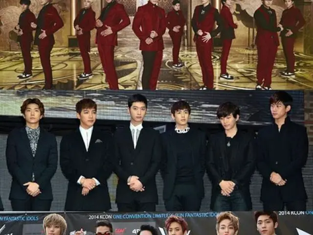 （上から）SUPER JUNIOR、2PM、TEENTOP