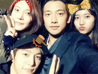 Rain(ピ)、クリスタル＆チャ・イェリョン＆エルとの和気あいあいとした写真を公開