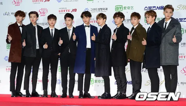 「第24回ハイワン・ソウル歌謡大賞」で「EXO」が3冠に輝いた（提供:OSEN）