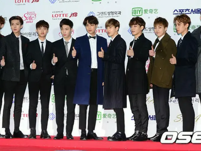 「第24回ハイワン・ソウル歌謡大賞」で「EXO」が3冠に輝いた（提供:OSEN）