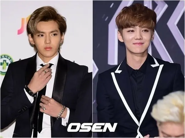 昨年、グループ「EXO」を離脱し、中国で独自に活動をしていたKRIS（左）とLUHAN（右）が、中国CCTVの人気番組「春節晩会」に出演する予定だったが、結局出演しないことになったと伝えられた。（提供:OSEN）