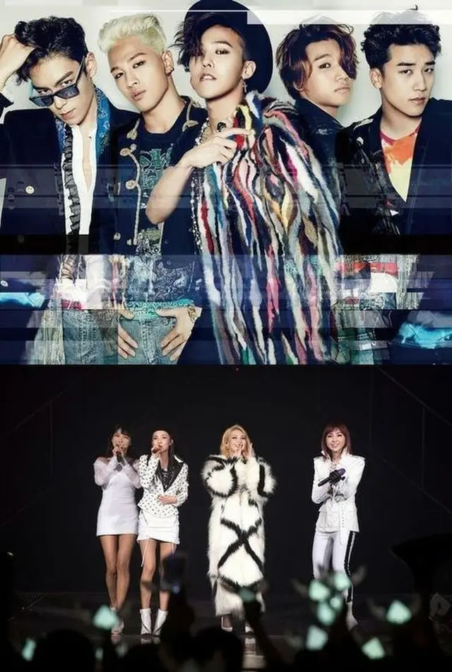 韓国男性グループ「BIGBANG」とガールズグループ「2NE1」が「2015 Youtube Music Awards」の受賞者50人のリストに名を連ねた。（提供:OSEN）