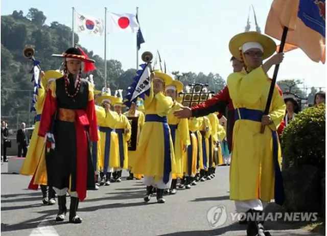 再現された朝鮮通信使（資料写真）＝（聯合ニュース）