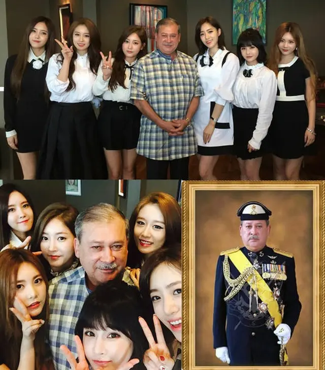 韓国ガールズグループ「T-ARA」が、マレーシア国王より昼餐会の招待を受けた。（提供:OSEN）