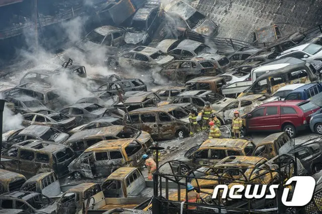 韓国・釜山（プサン）の自動車販売所で発生した大規模な火災は、販売業者たちの“泣き寝入り”となった。（提供:news1）