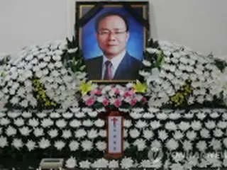 韓国政界に激震　自殺会長が政府要人への贈賄メモ残す