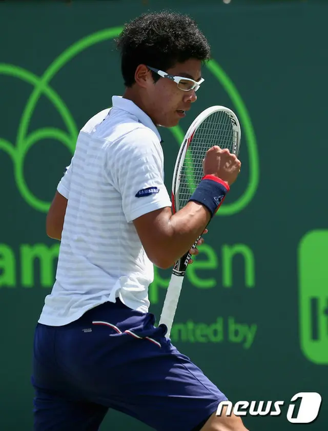 韓国男子テニスプレーヤーのチョン・ヒョン（18）が、男子プロテニス（ATP）世界ランキング69位にランクインした。（提供:news1）