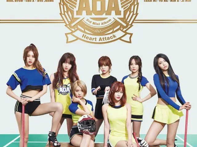 韓国ガールズグループ「AOA」がカムバックコンセプトであるラクロス選手に変身した団体写真を公開した。（提供:OSEN）