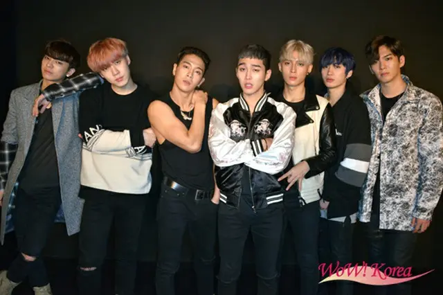 「MADTOWN」左からイゴン、H.O、JOTA、MOOS、BUFFY、デウォン、ホジュン