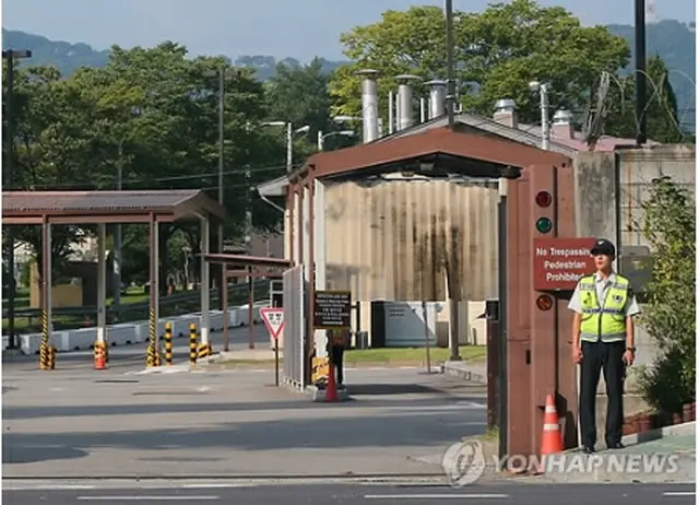 竜山の在韓米軍基地＝（聯合ニュース）