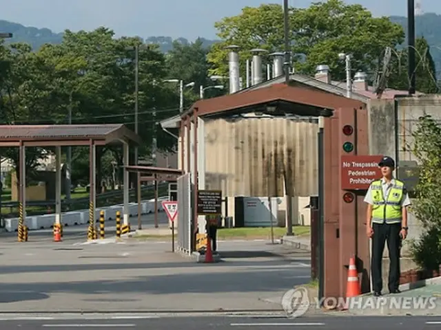 竜山の在韓米軍基地＝（聯合ニュース）