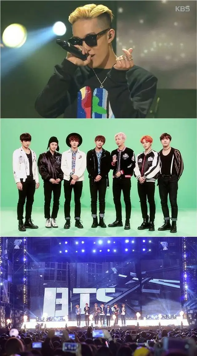 「2015KBS歌謡祭」で「防弾少年団」とZion.Tのコラボレーションが実現した。Zion.Tと一緒にコラボステージを披露する「防弾少年団」のメンバー1人が誰なのか、ファンの関心を高めている。（提供:OSEN）