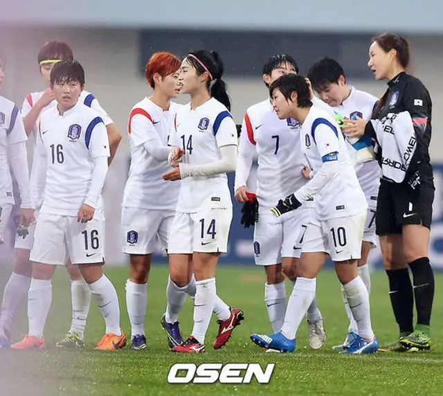 韓国女子サッカー代表が4か国親善大会を3位で終えた。（提供:OSEN）