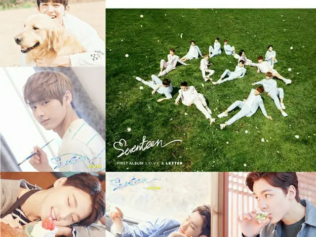 ボーイズグループ「SEVENTEEN」が今月25日の1stアルバム「LOVE＆LETTER」発表を前に、ファンをウキウキさせている。（提供:OSEN）