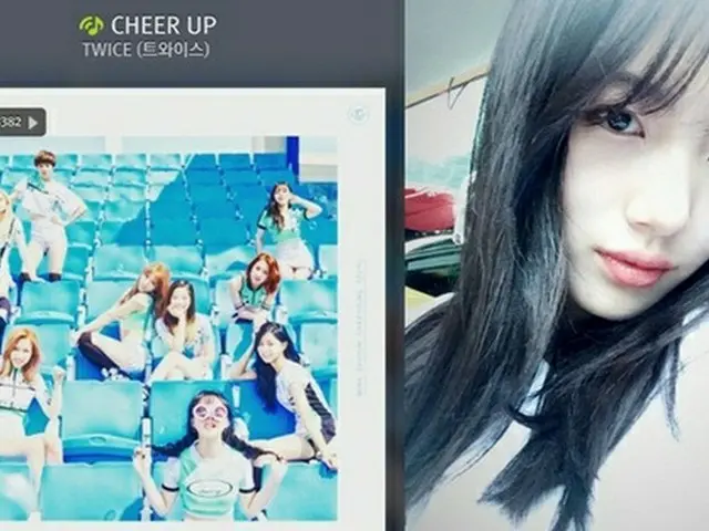 韓国ガールズグループ「Miss A」のスジが、「TWICE」の新曲「Cheer Up」の広報に乗り出した。（提供:news1）