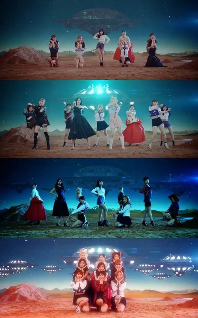 韓国ガールズグループ「TWICE」が「CHEER UP」ミュージックビデオ（MV）3500万ビュー突破を記念し「TWICE AVENGERS」映像をプレゼントした。（提供:OSEN）