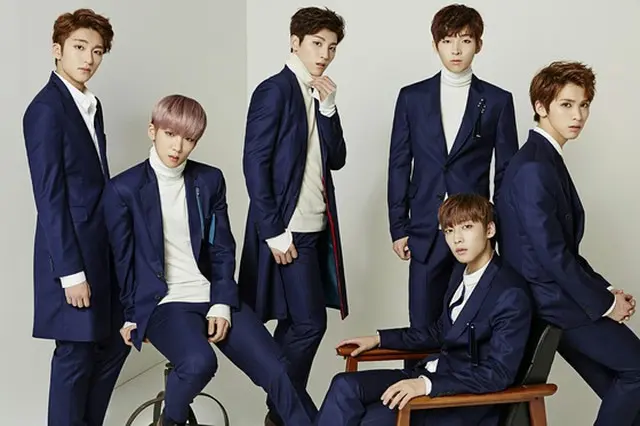 韓国アイドルグループ「SNUPER」が中国BOY LONDONファッションショーのランウェイと祝賀ステージを飾る。（提供:news1）