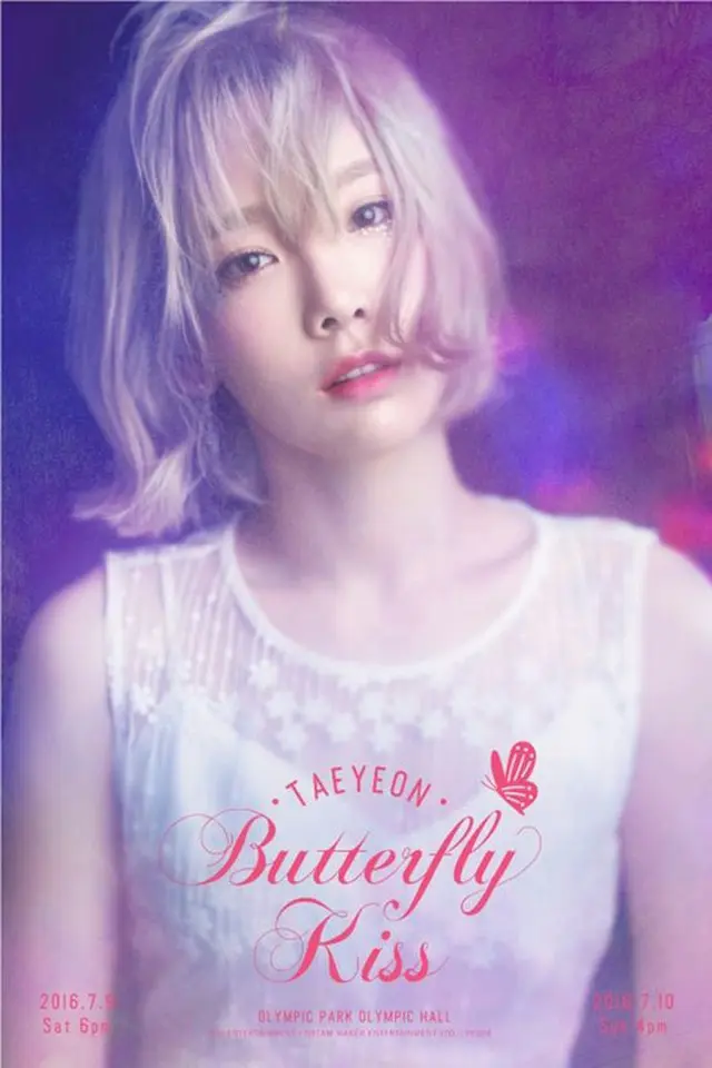 韓国ガールズグループ「少女時代」テヨン（27）が来る9～10日に初の単独コンサート「TAEYEON  Butterfly Kiss」を開催する。（提供:OSEN）