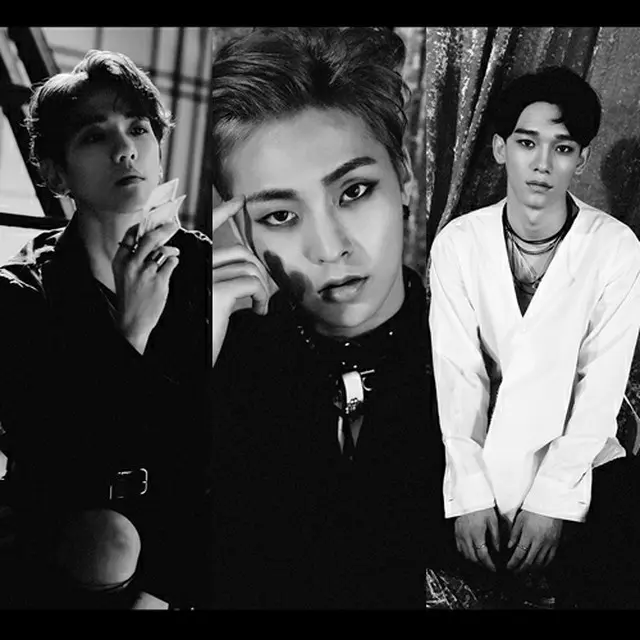 3rdリパッケージアルバム「LOTTO」のリリースを控えている「EXO」のメンバー、XIUMIN（シウミン）、BAEK HYUN（ベクヒョン）、CHEN（チェン）のティーザーイメージが公開された。（提供:OSEN）