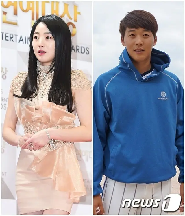 韓国の女性お笑い芸人ホ・ミン（30）がプロ野球選手チョン・イヌク（25、サムスン・ライオンズ）と熱愛中だ。