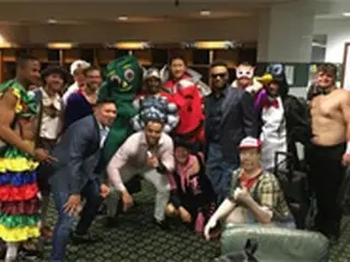 ＜MLB＞マリナーズのイ・デホ（李大浩）、“クールエイドマン”に変身＝メジャー新人仮装