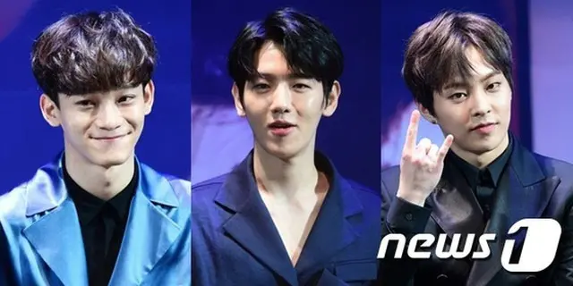 韓国アイドルグループ「EXO」のCHEN（チェン）、BAEK HYUN（ベクヒョン）、XIUMIN（シウミン）がグループ初のユニットで出撃する。（提供:news1）