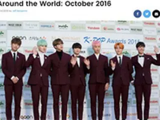 「防弾少年団」の「血、汗、涙」、米ビルボード・10月のK-POP MV再生回数1位に