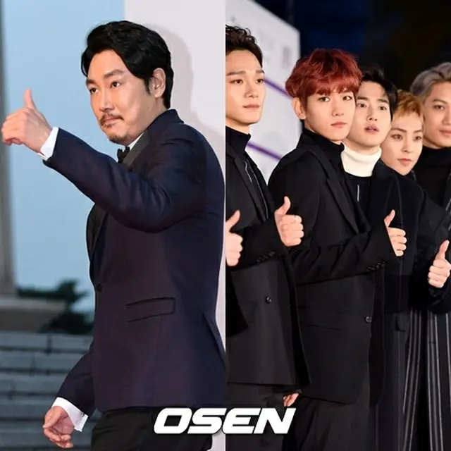 俳優チョ・ジヌンと韓国アイドルグループ「EXO」が「2016 Asia Artist Awards」大賞を受賞（提供:OSEN）