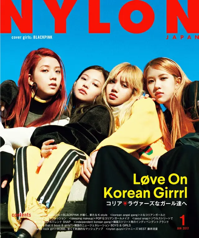 韓国ガールズグループ「BLACKPINK」が日本のマガジンに初登場！（BLACKPINKからコメント到着）11月 28 日発売 NYLON JAPAN 1月号