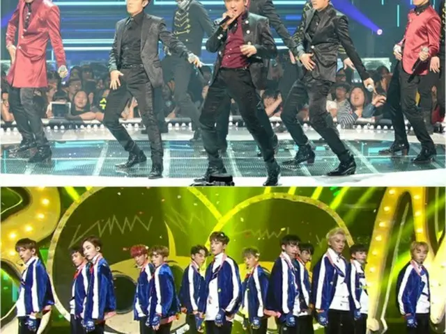 韓国アイドルグループ「SHINHWA」が、「KBS歌謡大祝祭」で9年ぶりの年末歌謡祭に出演し、若手アイドル「SEVENTEEN」とパワフルなステージを見せる。（提供:news1）