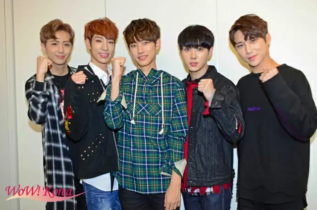 「A-JAX」左からスンヨプ、ユニョン、ジュンヒ、スンジン、ヒョンゴン