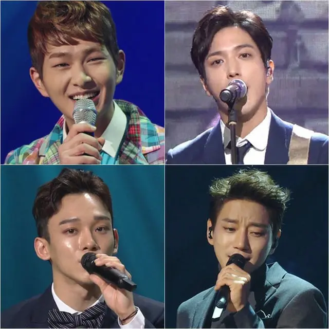 “最高の男性ボーカリスト”オンユ（SHINee）、ジョン・ヨンファ（CNBLUE）、CHEN（チェン、EXO）、ファン・チヨルが信じて聞く幻想のステージを披露する。（提供:OSEN）