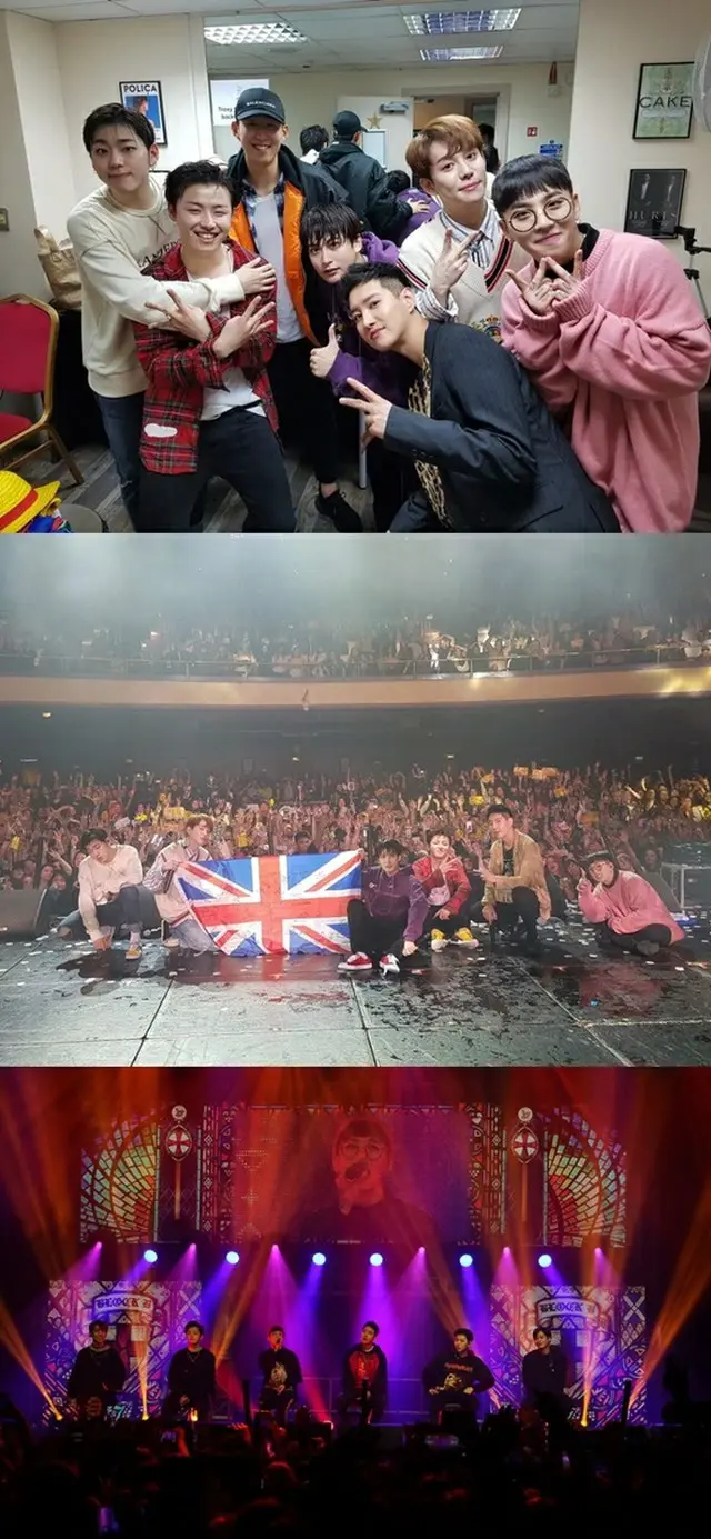 「Block B」、ロンドン公演も大盛況！英国で活躍中の韓国代表FWソン・フンミンも応援に（提供:news1）