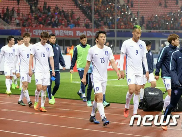 ＜W杯アジア予選＞韓国、中国に0-1で衝撃の敗戦（提供:news1）