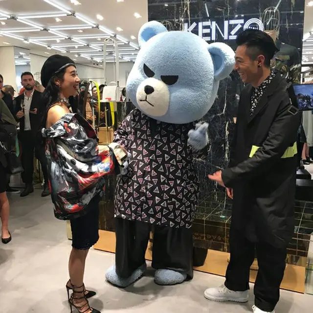 韓国アイドルグループ「BIGBANG」らが所属するYGエンターテインメントの代表キャラクターであるKRUNK（クランク）が、香港のイベントにサプライズ登場した。（提供:OSEN）