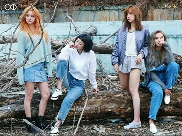 韓国ガールズグループ「EXID」の新曲「Night Rather Than Day」音源が流出するということが起きた。（提供:OSEN）