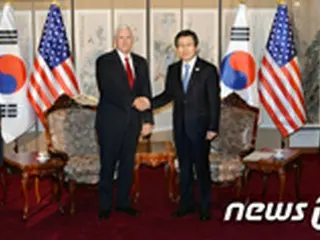 韓国大統領代行、米副大統領と会談…「THAADの早期配備と運用で合意」