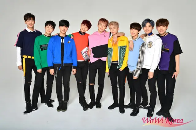 「SF9」左からロウン、ダウォン、ヨンビン、ジェユン、ジュホ、フィヨン、チャニ、テヤン、インソン