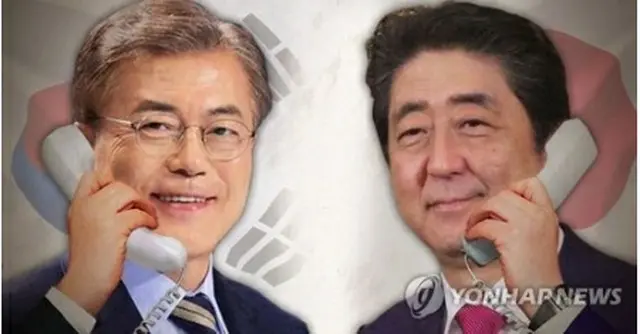 文大統領（左）と安倍首相（イメージ）＝（聯合ニュース）