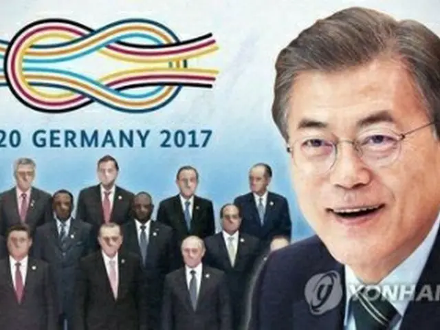 文大統領（右）は主要２０カ国・地域（Ｇ２０）首脳会議のため今週訪独する＝（聯合ニュース）