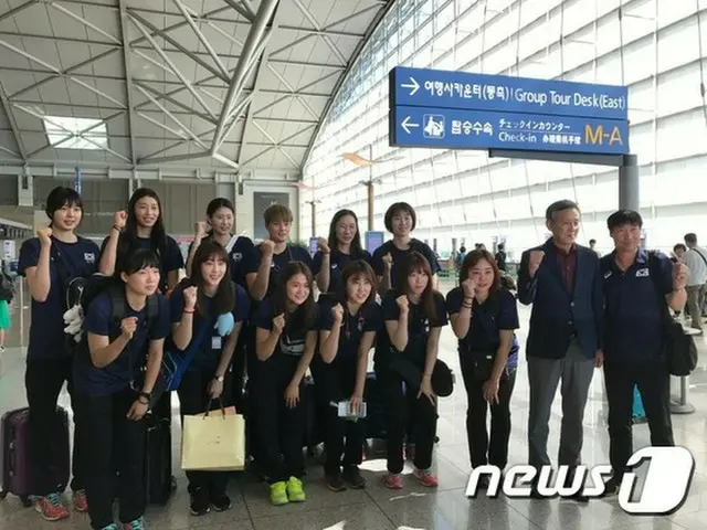 2017国際バレーボール連盟（FIVB）ワールドグランプリ2グループで準優勝を手にした韓国女子バレーボール代表チームが帰国した。（提供:news1）