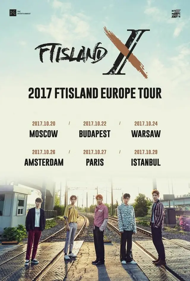 デビュー10周年を迎えた韓国バンド「FTISLAND」が、ヨーロッパツアーを開催する。（提供:OSEN）