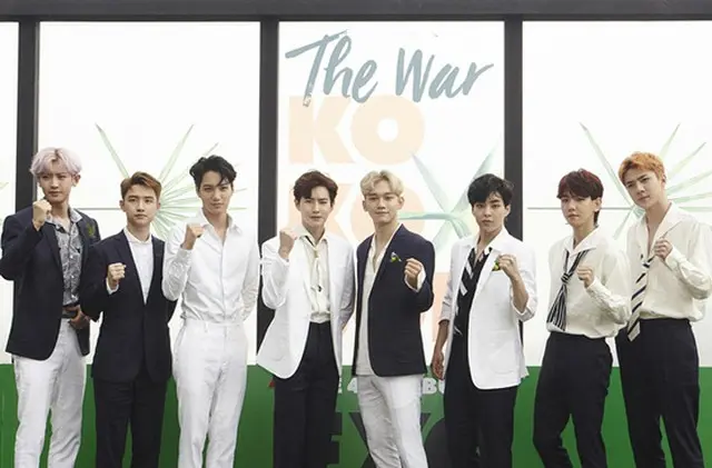 韓国アイドルグループ「EXO」は7月19日に発売された4thアルバム「THE WAR」で全世界アルバム販売量集計サイト「Media Traffic」が運営する「United World Chart」で堂々の1位を獲得した。（提供:OSEN）