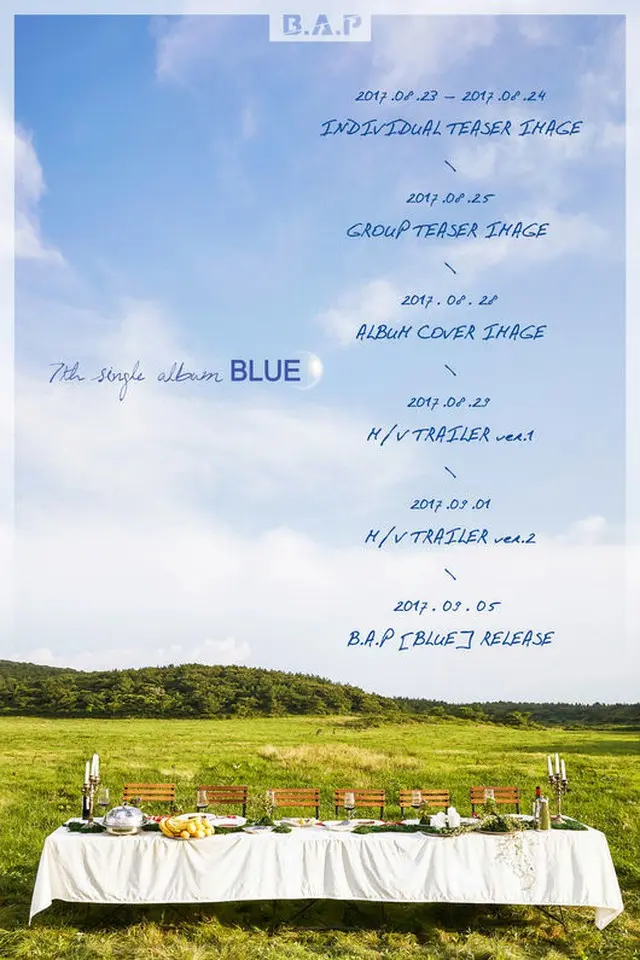 「B.A.P」、7thシングルアルバム「BLUE」で9月5日にカムバック！（提供:OSEN）