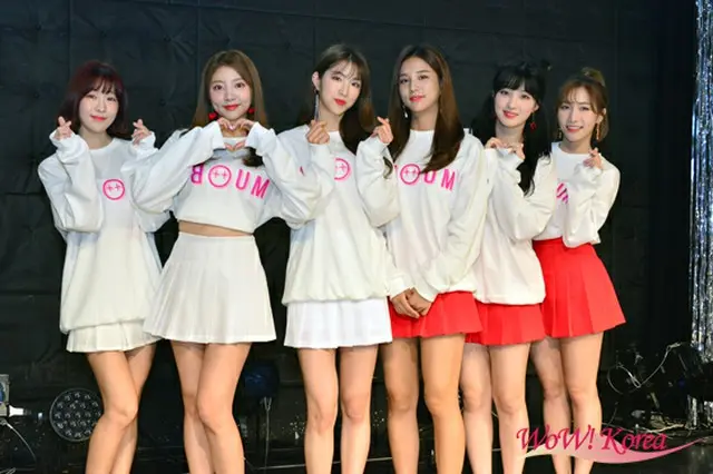 「LABOUM」左からユジョン、ヘイン、ジエン、ソルビン、ユルヒ、ソヨン