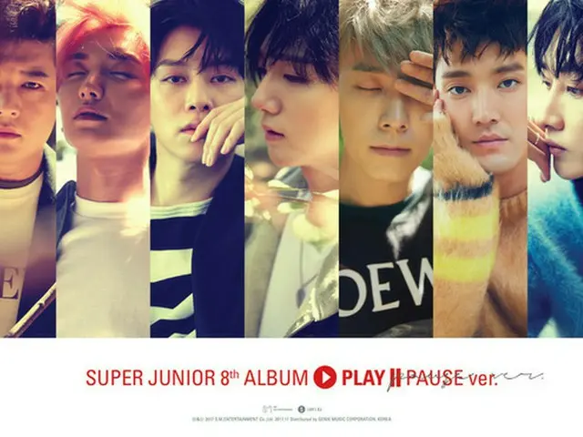 韓国アイドルグループ「SUPER JUNIOR」が11月28日にアルバム「PLAY」PAUSE Ver.を発売する。（提供:news1）