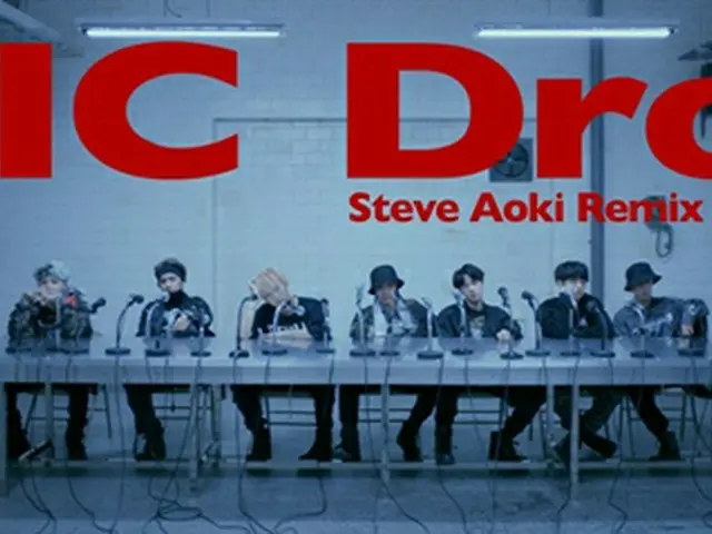 韓国ボーイズグループ「防弾少年団」の「MIC Drop」リミックスバージョンがアメリカのiTunesトップソングチャートでK-POPグループとして初めて1位を獲得した。（提供:OSEN）