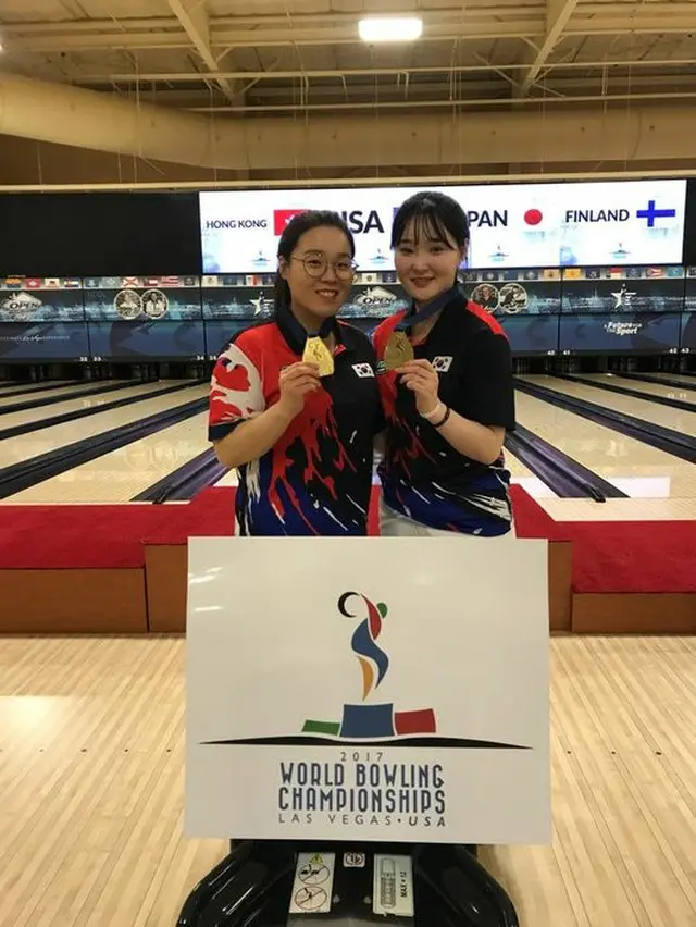 ＜ボウリング＞韓国女子ダブルス、世界選手権で初の金メダル獲得（提供:OSEN）