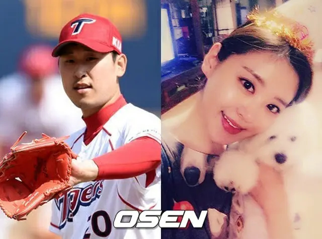 ＜韓国プロ野球＞KIAタイガースのユン・ソクミン‐女優キム・スヒョン、9日に挙式＝昨年12月に第一子誕生